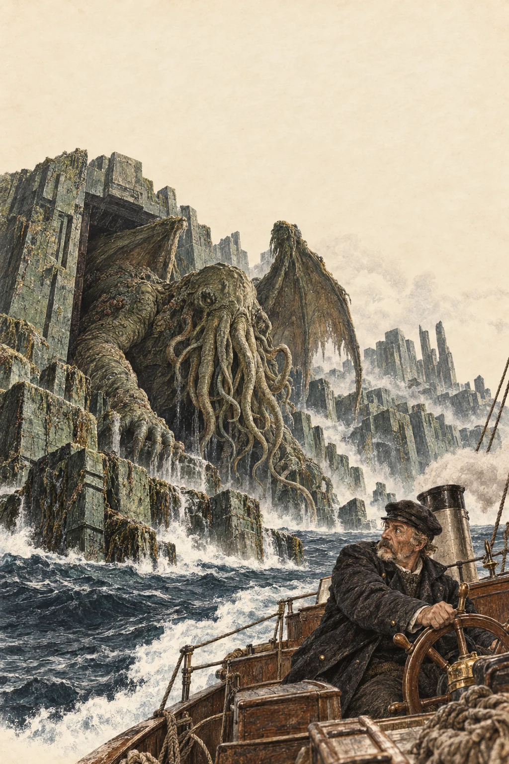 Korica knjige: Zov Cthulhua — H. P. Lovecraft