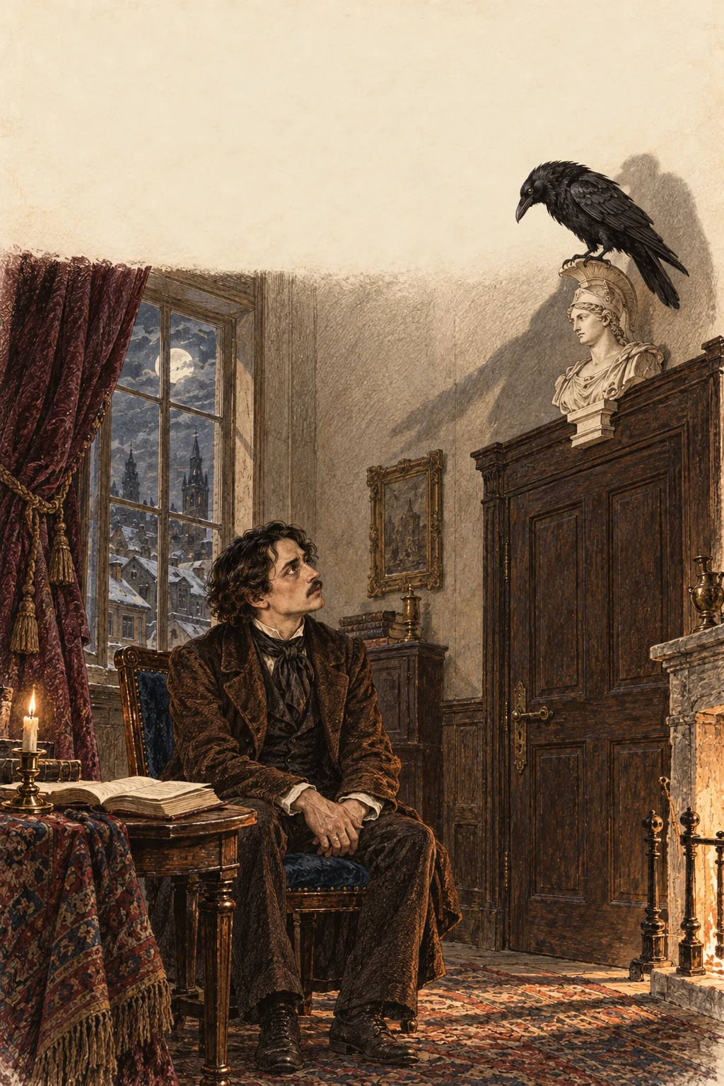 Korica knjige: Gavran — Edgar Allan Poe