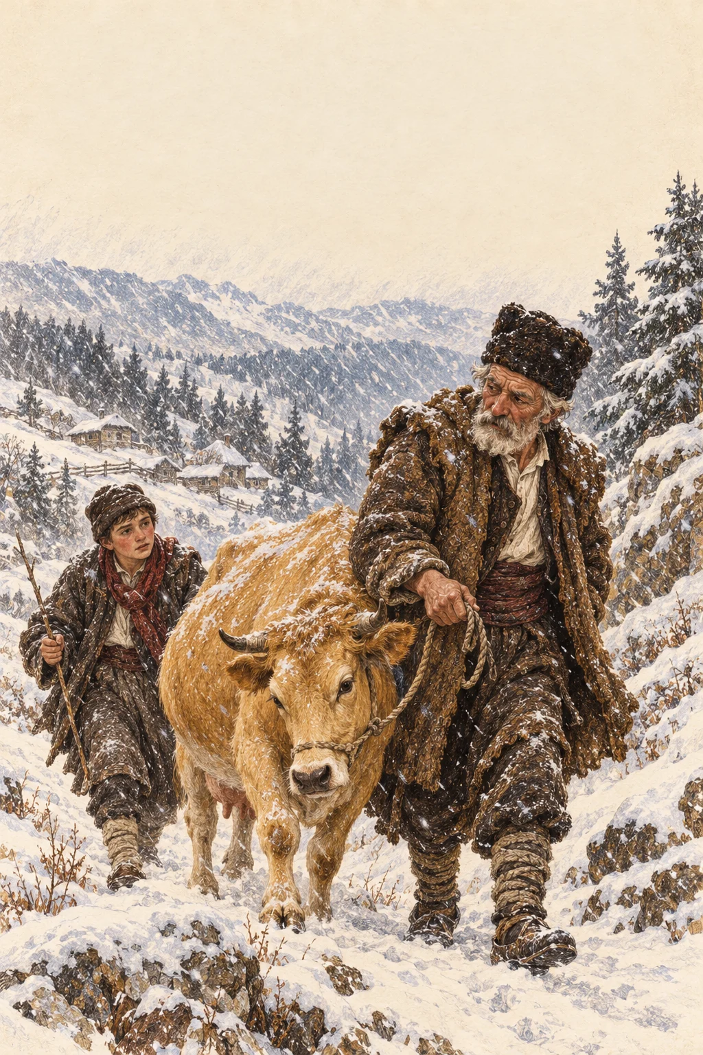 Buchcover: Durch den Schneesturm — Petar Kočić