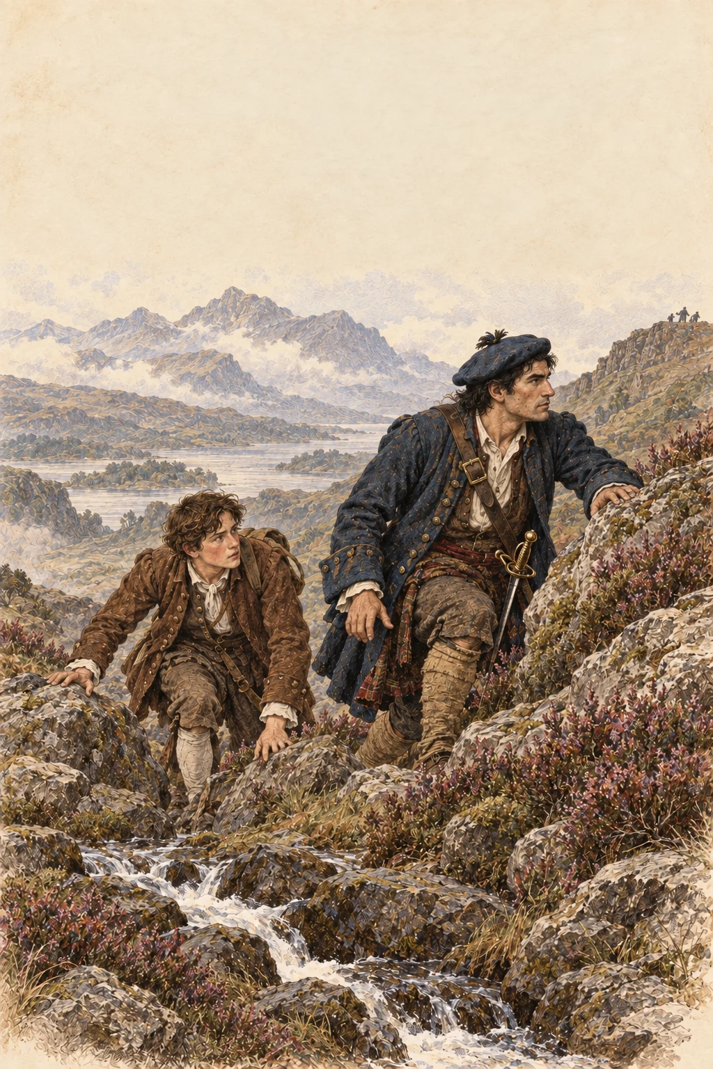 Book cover: Kidnapped — Robert Louis Stevenson