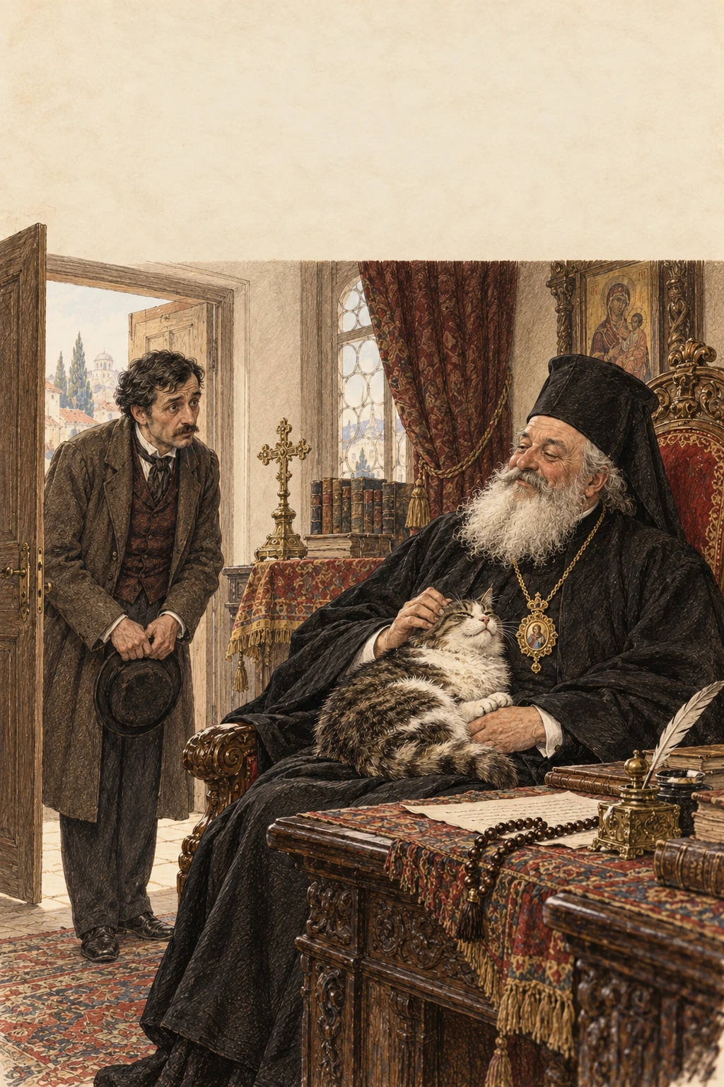 Korica knjige: Mitropolitov mačor — Radoje Domanović