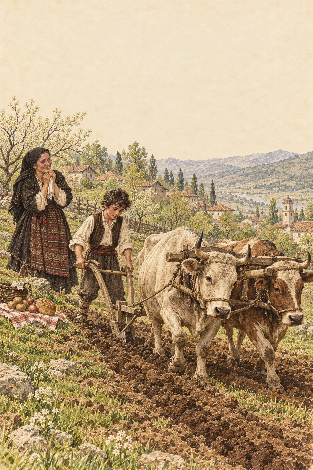 Korica knjige: Prva brazda — Milovan Glišić