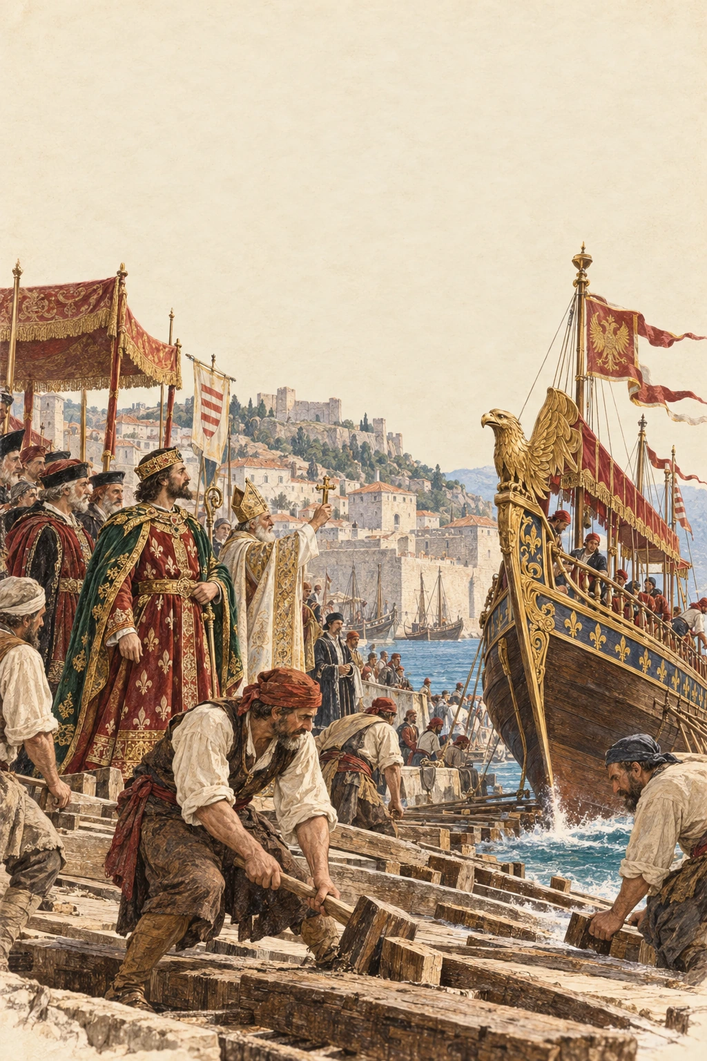 Korica knjige: Priček Cara Dušana u Dubrovniku god. 1349. — Vid Vuletić-Vukasović