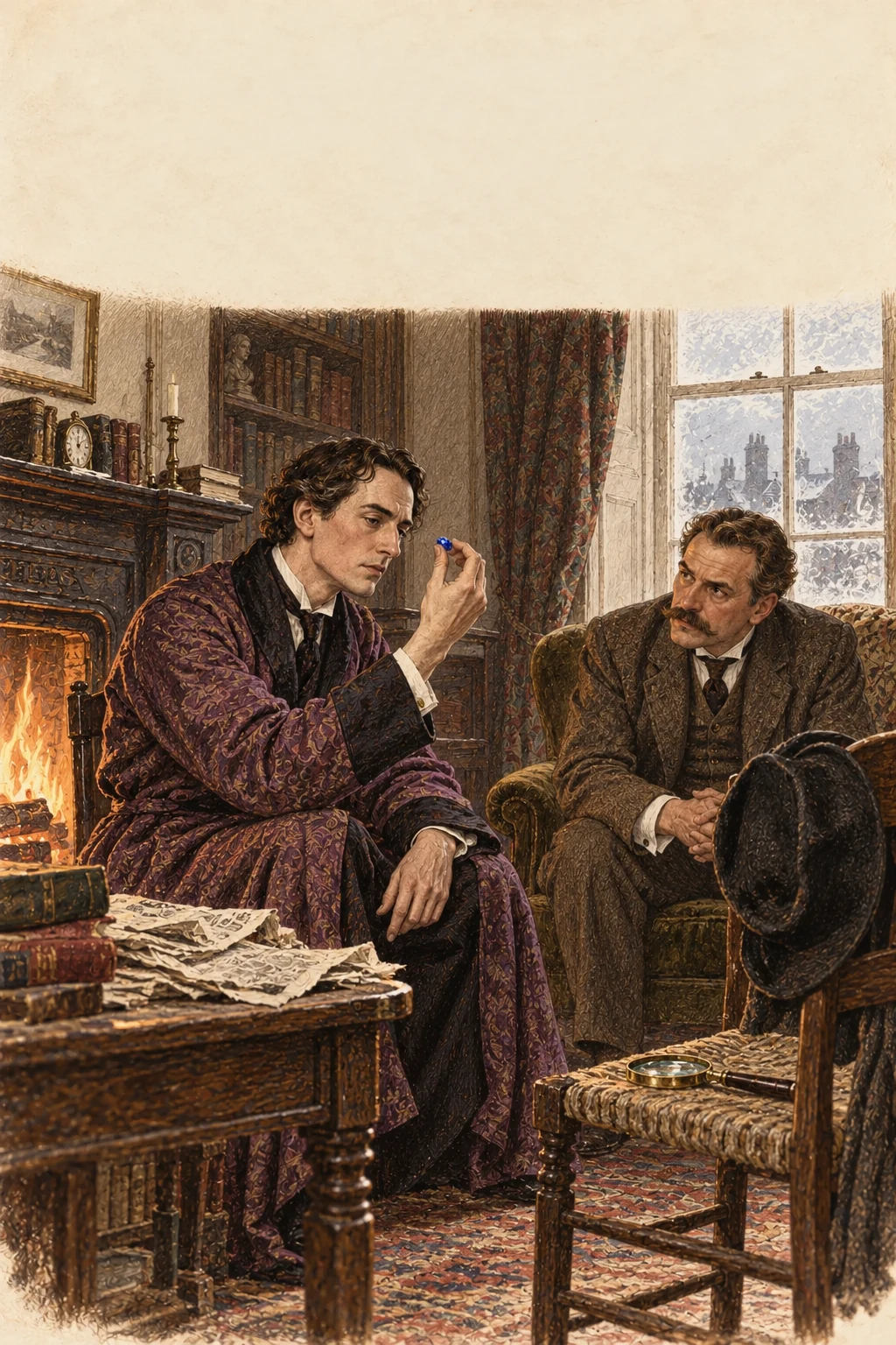 Book cover: The Adventures of Sherlock Holmes — Arthur Conan Doyle