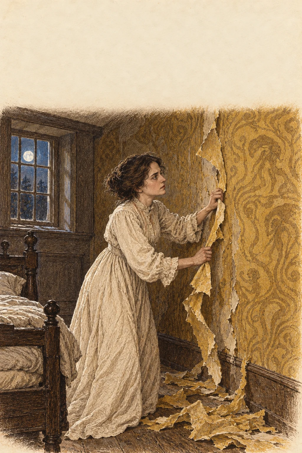 Korica knjige: Žuta tapeta — Charlotte Perkins Gilman