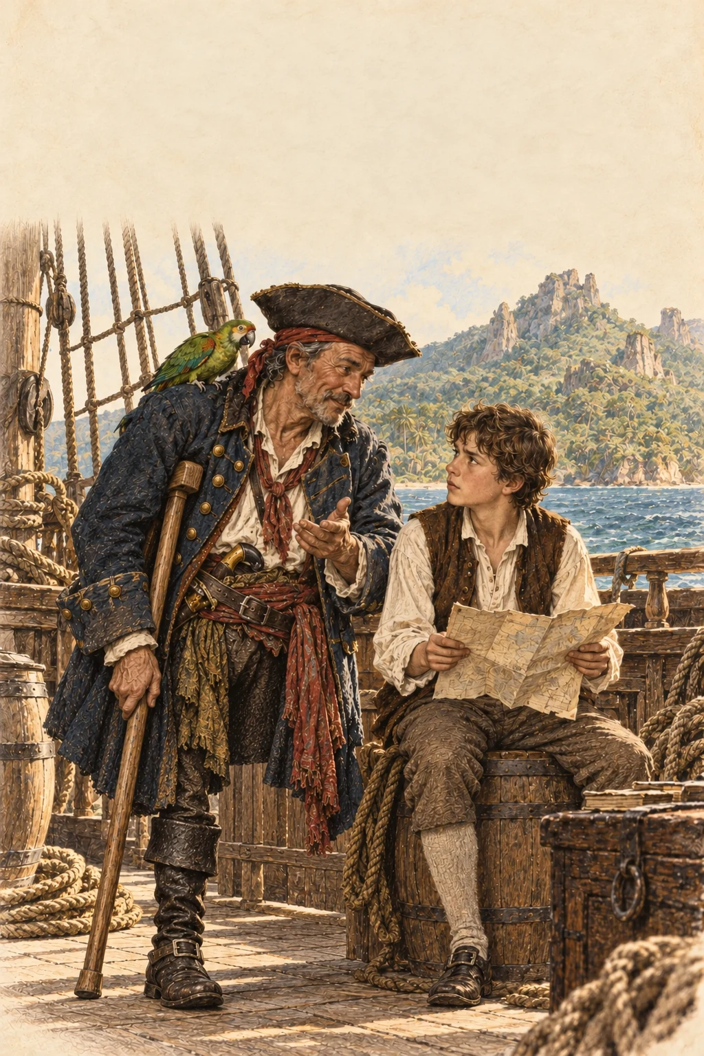 Book cover: Treasure Island — Robert Louis Stevenson