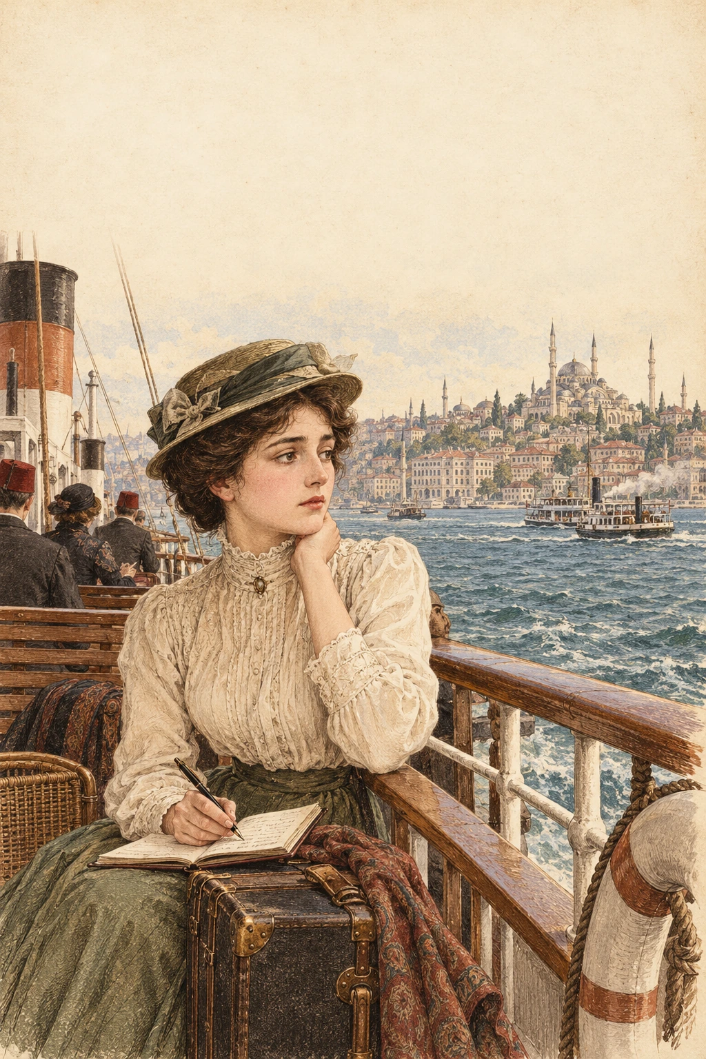 Kitap kapağı: Genç Kız Kalbi — Mehmet Rauf