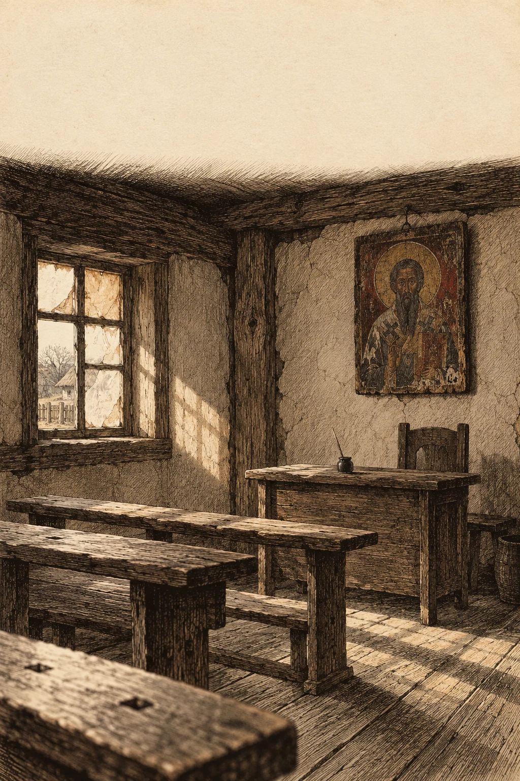 Book cover: The School Icon — Laza Lazarević