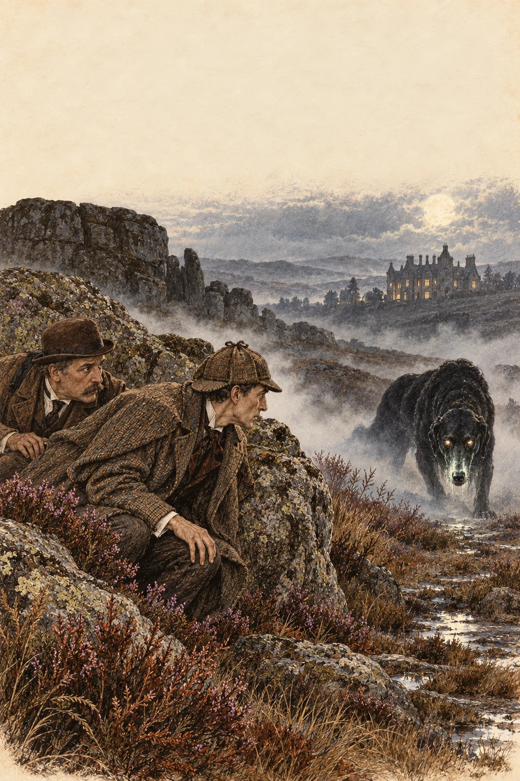 Book cover: The Hound of the Baskervilles — Arthur Conan Doyle