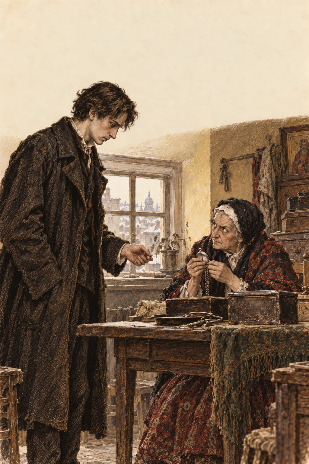 Book cover: Crime and Punishment — Fyodor Dostoevsky