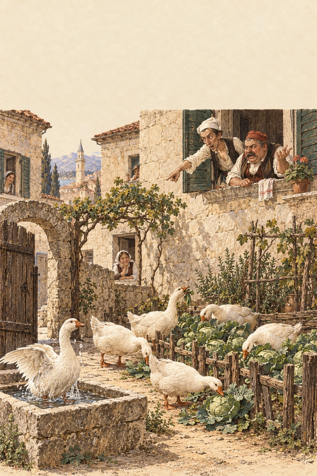 Korica knjige: Guske — Simo Matavulj