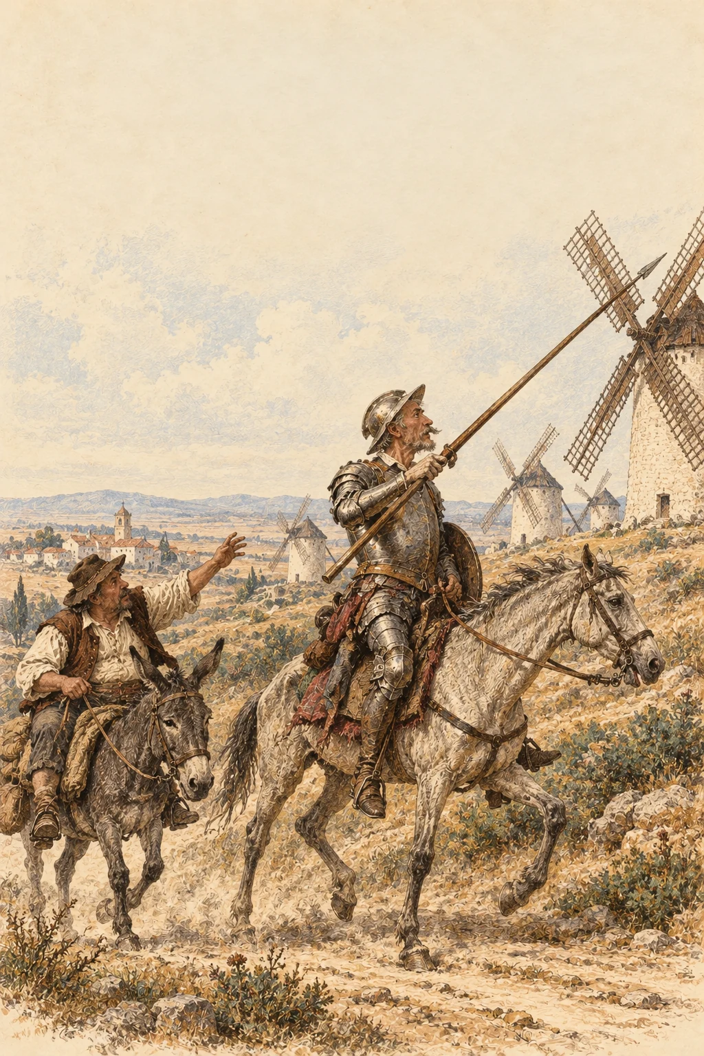 Korica knjige: Bistri vitez Don Quijote od Manche — Miguel de Cervantes Saavedra
